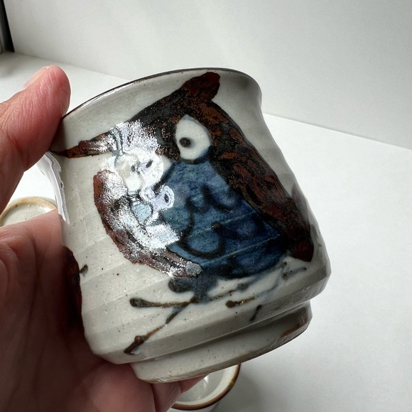 Set of 4 Vintage Owl Cups - Picture 10 of 13